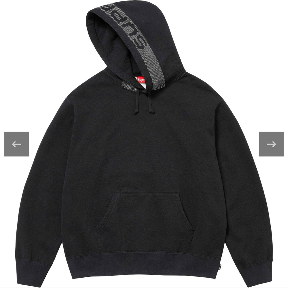 Supreme Jacquard Stripe Hooded Sweatshirt